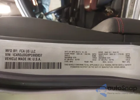 2023 Dodge Durango Gt Premium Awd from USA, damaged, VIN 1C4RDJDG8PC693837